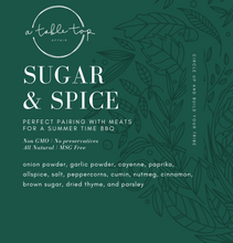 Load image into Gallery viewer, Table Top Spice Blends: Sugar & Spice